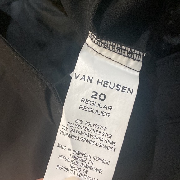 WILL NOT TAKE LESS NWT Men’s Van Heusen Formal Black Slacks - Picture 5 of 6